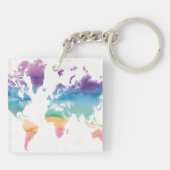 水彩ワールドマップ キーホルダー (裏面)