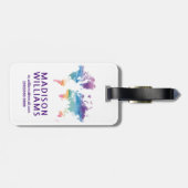 水彩ワールドマップ ラゲッジタグ (裏面横)