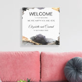 水彩ヴァネッサ白黒キャンバス印刷 キャンバスプリント (インサイチュ (リビング))