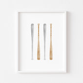 水彩ヴィンテージこうもりポスター ポスター