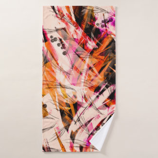 水彩ヴィンテージのシームレスな背景、絵を描スプラ バスタオル