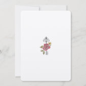 水彩ヴィンテージアリスinワンダーランド誕生日 招待状 (裏面)