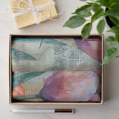 水彩ヴィンテージインスパイアフローラ分離 薄葉紙 (ギフト)