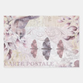 水彩ヴィンテージエフェメラデクページ ラッピングペーパーシート (正面2)