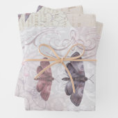 水彩ヴィンテージエフェメラデクページ ラッピングペーパーシート (インサイチュ)