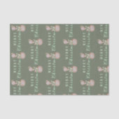 水彩ヴィンテージキャンディ雪だるまクリスマス 薄葉紙 (正面)