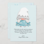 水彩ヴィンテージクリスマスウィンター格言 シーズンカード (正面/裏面)