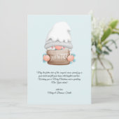 水彩ヴィンテージクリスマスウィンター格言 シーズンカード (スタンド正面)