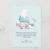 水彩ヴィンテージクリスマスウィンター格言 シーズンカード (正面/裏面)