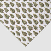 水彩ヴィンテージクリスマスツリーホワイトホリデー 薄葉紙 (詳細)