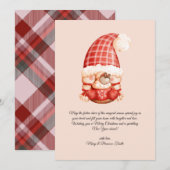 水彩ヴィンテージクリスマス格言ホットチョコレート シーズンカード (正面/裏面)