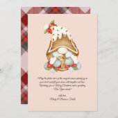 水彩ヴィンテージクリスマス格言ホットチョコレート シーズンカード (正面/裏面)