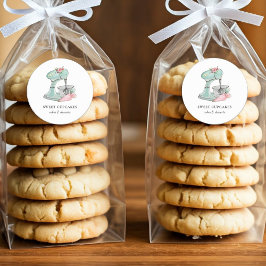 水彩ヴィンテージケーキミキサーベーカリー ラウンドシール