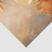 水彩ヴィンテージサンセットオレンジ英語バラ 薄葉紙 (詳細)