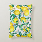 水彩ヴィンテージシームレスパターン、樹木の枝 アクセントクッション (裏面(縦))