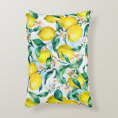 水彩ヴィンテージシームレスパターン、樹木の枝 アクセントクッション (正面(垂直))