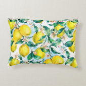 水彩ヴィンテージシームレスパターン、樹木の枝 アクセントクッション (裏面)