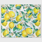 水彩ヴィンテージシームレスパターン、frの分岐 ラッピングペーパー (フラット)