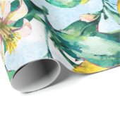 水彩ヴィンテージシームレスパターン、frの分岐 ラッピングペーパー (ロールコーナー)