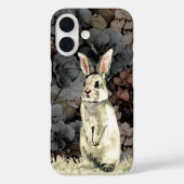 水彩ヴィンテージスタイルバニーラビットフローラ Case-Mate iPhoneケース (裏面)
