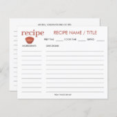 水彩ヴィンテージゼリー型レシピカード (正面/裏面)