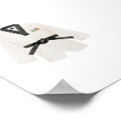 水彩ヴィンテージテコンドドボックポスター ポスター (角)