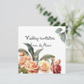 水彩ヴィンテージバラ シーズンカード (スタンド正面)