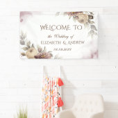 水彩ヴィンテージバラ 横断幕 (インサイチュ)