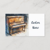 水彩ヴィンテージピアノ販売チューナ先生 名刺 (裏面)