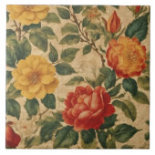 水彩ヴィンテージフローラ収モダン集 タイル (正面)