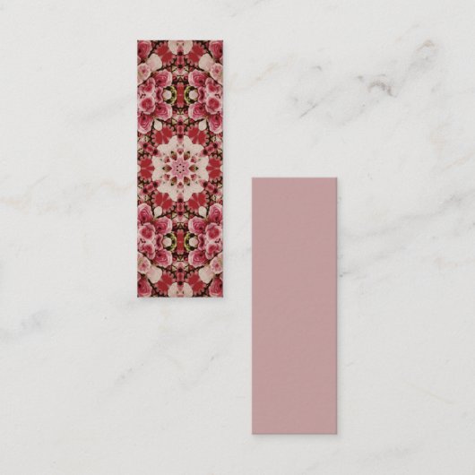 水彩ヴィンテージフローラ幾何学模様 コーリングカード (正面/裏面)