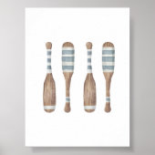 水彩ヴィンテージプリント ポスター (正面)