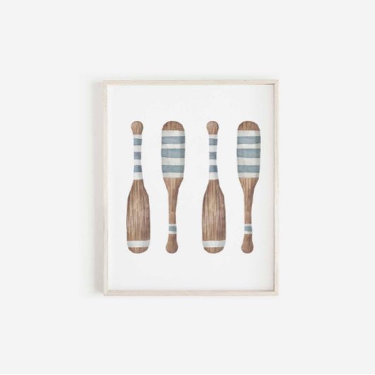 水彩ヴィンテージプリント ポスター