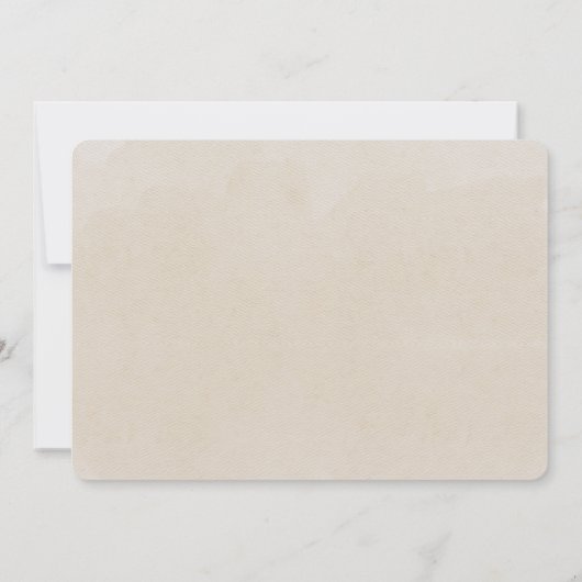 水彩ヴィンテージボーホベーキング誕生日パーティー 招待状 (裏面)