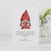 水彩ヴィンテージミセス・サンタクリスマス格言 シーズンカード (スタンド正面)