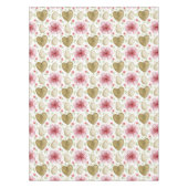 水彩ヴィンテージ卵&春の花イースター テーブルクロス (正面)