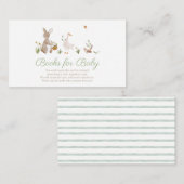 水彩ヴィンテージ子供部屋カモ エンクロージャーカード (正面/裏面)