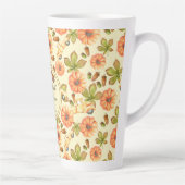 水彩ヴィンテージ秋パターン カフェラテマグ (右)