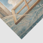 水彩ヴィンテージ窓シースケープシービーチ 薄葉紙 (詳細)