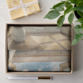 水彩ヴィンテージ窓シースケープシービーチ 薄葉紙 (ギフト)