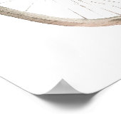 水彩ヴィンテージ自転車(デイジー付) ポスター (角)