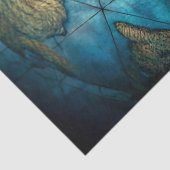 水彩ヴィンテージ航海のシーロープ旧地図 薄葉紙 (詳細)