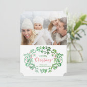 水彩ヴィンテージ華やかなクリスマスコレクション シーズンカード (スタンド正面)