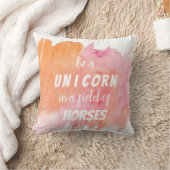 水彩一角獣の装飾用クッション クッション (ブランケット)