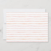 水彩一部のバニーはONEフォト誕生日 招待状 (裏面)