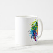 水彩七夕の木 コーヒーマグカップ (正面右)