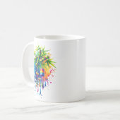 水彩七夕の木 コーヒーマグカップ (正面左)