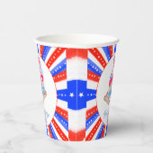 水彩七月四日ケーキパーティー 紙コップ (右)