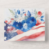 水彩七月結婚四日 オールインワン招待状 (裏面)