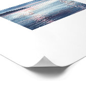 水彩七月花火帆船シーン4th ポスター (角)